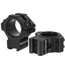 WestHunter Optics Picatinny Scope Rings, 1 inch 30 mm Tactical Precision Scope Mount | 29 mm Center Height, Black
