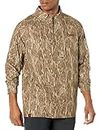 Mossy Oak Turkey Hunting Camo Shirts for Men, Lightweight Hunting Shirts for Men