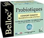 Belloc Probiotiques - Confort digestif – Equilibre de la Flore Intestinale - 4 Souches Microbiotiques - Dès 11 ans - 30 Gélules Végétales