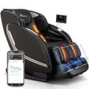 EASPEARL 2024 Massage Chair Full Body with APP, SL Track Zero Gravity Massage Chair Recliner with Electric Extendable Footrest, Heat, Foot Roller, Body Scan, Stretch Shiatsu Massage Chairs(Black)