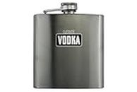 Stainless Steel Love Vodka Flask - Full Colour, Ideal Birthday or Christmas Idea for Men and Women - Travel Accessories