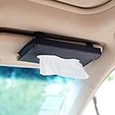 Car Tissue Holder,Car Box,Car Napkin Holder,eJiasu Premium PU Leather Auto Car Visor Napkin Box & Backseat Accessories Paper Towel Tissue Box(Black)