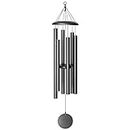 Corinthian Bells by Wind River - 50 inch Silver Vein Wind Chime for Patio, Backyard, Garden, and Outdoor décor (Aluminum Chime) Made in The USA
