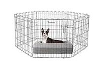 BohoBark Pet Fence Foldable Fence Outdoor Portable Fence Collapsible Cat Carrier Small Dog Playpen Foldable Pet Exercise Playpen Rabbit Playpen Iron Wire Dog Kennel Dog Cage Cat Cage