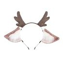 FRCOLOR 1pc Deer Ear Headband Jungle Animals Xmas Hair Band Fawn Ears Headband Womens Headbands Deer Antlers Animal Headband Christmas Headwear Plush Clothing Accessories Miss
