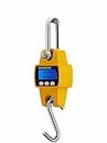 Crane Scale, Mini Portable LCD Digital Electronic Hanging Weighting Scale Crane Suitcase Weighting Scale Hanging Travel Electronic Scales with,Yellow