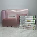 Nintendo 3DS Lavender Pink Game Console TESTED&WORKING Complete In Box + 8xGames