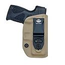 IWB KYDEX Gun Holster Fits: Taurus G2C 9mm & Millennium PT111 G2 / PT140 Funda Pistola Case Inside Concealed Carry Guns Pouch Accessories Bags Belt Clip (Tan, Right Hand Draw (IWB))