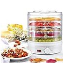 Fathom® Electric Food Dehydrator with 5 Stackable Tray|Fruit Dryer Machine Home|Vegetable,Flower,Meat Beef Jerky Drying (White)