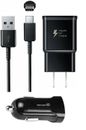 CAR+FAST WALL ADAPTER+USB-C CABLE FOR SAMSUNG GALAXY S8,S8+,S8 ACTIVE,S9.S9+,S10