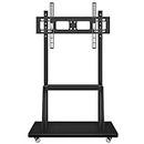 Mobile TV Cart ,JYXOIHUB, Rooling TV Stand with Wheels for 32 to 70 Inch LCD LED OLED Plasma Flat Panel Screens up to 100lbs AVA1500-60-1P (Black)