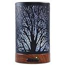 Aromatherapy Essential Oil Diffuser, Metal Cover Oil Diffuser, Waterless Auto Shut-Off,Ultrasonic Cool Mist Humidifier,7 Colors Changing LED Night Light (Tree)