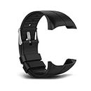 D2D Watchband Bracelet Black Silicone Strap with Pin & Tool Compatible with Polar M400 M430