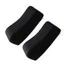 BUTIFULSIC 2pcs Chair Arm Pad Computer Holder Black Chair Computer Gaming Chairs Thicken Memory Foam Wrist Rest