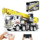 Technology Remote Controlled Crane,2206 Pieces Remote Control and App Double Control Crane Truck Model with Motors,Construction Set Compatible with Lego