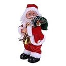 XINCHIA Singing and Dancing Christmas Santa Claus Figure Twisted Hip Twerking Singing Novelty Decoration Electric Musical Xmas Santa Claus Ornament Christmas Standing Figure for Tabletop Decoration