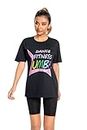 Zumba Clothes for Women: Tops Dance Floor-Ready T-Shirt Perfect for Gym People - Fun Gifts for Fitness, and Zumba Gifts, Black, X-Large