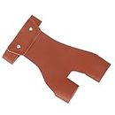 Archery Glove, PU Leather Adjustable Wrist Strap 2 Finger Glove Archery Equipment, Both Hands Can Be Used Archery Finger Guard for Youth Adult Beginner.(Brown)