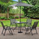 Grey Outdoor Dining 5 Chairs And Table For Patio Furniture Clearance 6 Piece Set
