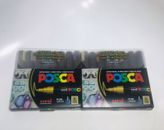 POSCA Paint Markers Medium Point Marker Tips PC-5m Metallic Ink 8 Count