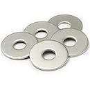 M12 Washers, 12mm x 37mm Metal Flat Penny Washers Thickness 3mm- A2 304 Stainless Steel Washers (5Pack),AMLOOPH Large OD Plain Wide Metal Washers, Round Flat Spacer Repair Washer For Screws Bolts