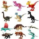 Lot de 12 Figurines Miniatures du Jurassique, Dinosaure Garcon Enfant Jouet Enfant, Jouet de Construction de Dinosaure, Jeu Educatif Et Scientifique,Regalos de Juguete Para Niños 6+ Años