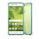 Zhouzl Fundas combinadas para teléfonos móviles Huawei P10 Plus acrylique TPU Transparent Armure Housse de Protection Fundas Huawei (Color : Green)