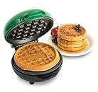 Nostalgia MWF5AQ MyMini Personal Electric Waffle Maker, 5-Inch Cooking Surface, Hash browns, French Toast, Grilled Cheese, Quesadilla, Brownies, Cookies, Aqua