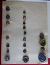 Antique Clothing Buttons (reindeer ?, Viking ?, etc) from estate sale 