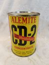 Lata de concentrado vintage Alemite CD-2 - completa - garaje de gasóleo publicidad