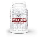 Rich Piana 5% Nutrition Liver & Organ Defender Cycle Support | Premium Liver Detox with Kidney, Heart, Prostate & Skin Support | Milk Thistle, Saw Palmetto, Hawthorn Berry | 270 Pills (30-90 Servings)