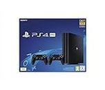 Sony Console Playstation PS4 Pro Jet Black, 1 to + 2 Commandes DUALSHOCK