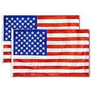 2 Pezzi banderas de Estados Unidos de 90 x 150 cm, resistentes, Bandera Americana para Campeonato Europeo de Fútbol, decoración de interiores, eventos deportivos