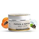 TNW-The Natural Wash Papaya & Peptide Night Cream for Healthy Skin | Papaya Night Cream |Repairs Skin Overnight | With Hyaluronic Acid & Panthenol