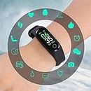 Vacotta M4 Pro Heart Rate & Sleep Monitor Smart Band Messages Alert Digital M ii Band 4, M ii Band 3 Step Counter Smart Band Fitness Tracker Smartwatch Compatible with Android & iOS