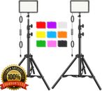 Light Kit 2pcs Photography Photo Video LED Studio Lighting Kit w/ Tripod Stand