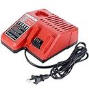 M12 & M18 Multi Voltage Lithium Ion Battery Charger for Milwaukee 48-59-1812 18V&12V Fuel Gauge XC Battery