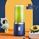 Generic Clearance Portable Blenders, 350ml Fruit Juicer With 6 Blades Easy To Carry Rechargeable Blenders Portable For Home School Work Or Travel Today's Deals Of The Day Get It Today Items Prime