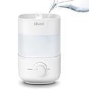 LEVOIT Humidifier for Bedroom, 2.5L Top Fill Cool Mist Air Humidifiers for Baby Nursery, Plants, Small Ultrasonic Humidifier, Auto Shut-off, BPA Free, Quiet, Knob Control, 360° Nozzle