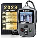 CGSULIT Scan Tool SC204 OBD2 Scanner, Check Engine Light Code Reader with Reset, One-Click I/M, Clear Error Code, DTC Lookup & More, Car Diagnostic Tool for All OBDII/EOBD Vehicles After 1996, Grey
