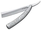 Böker Unisex-Adult Boker Magnum 01LG242 Men's Fleet Street Razor Pocket Knife with 4 7/8 in. 440 Stainless Steel Blade, Silver 01LG242, Silver