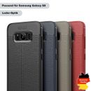 Case for Samsung Galaxy S8 Protection Phone Case Cover Bumper Leather Look Case