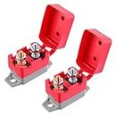 EPLZON 40A Automatic Reset Circuit Breaker 12V-24V with Cover Stud Bolt for Battery Chargers Trucks Car Engines and More(2pcs)