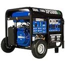 DuroMax XP13000HX Dual Fuel Portable Generator - 13000 Watt Gas or Propane Powered - Electric Start w/CO Alert, 50 State Approved, Blue