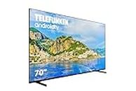 Telefunken 70DTUA724 - Android TV 70 Pulgadas 4K Ultra HD, Diseño sin Marcos, HDR10, Dolby Vision, Bluetooth, Chromecast Integrado, Compatible con Google Assistant, Dolby Atmos