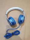 Headphones | WIRED | Aux Cord, Top Quality Light BLUE