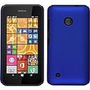 PhoneNatic Funda Rígida Compatible con Nokia Lumia 530 - Goma Azul - Cover Cubierta Cover