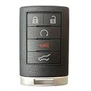 Car Key Fob For 2006 2007 2008 2009 2010 2011 2012 2013 Cadillac CTS DTS STS Remote 5 BUTTON FCCID:OUC6000066 ;by AUTO KEY MAX (SINGLE)
