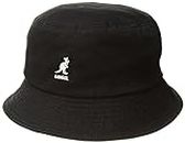 Kangol Men's Heritage Collection Washed 100% Cotton Bucket Hat, Black, (X-Large)