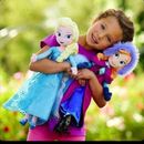Muñeca suave de peluche de 16" pulgadas de la reina Elsa y Anna película congelada de Disney